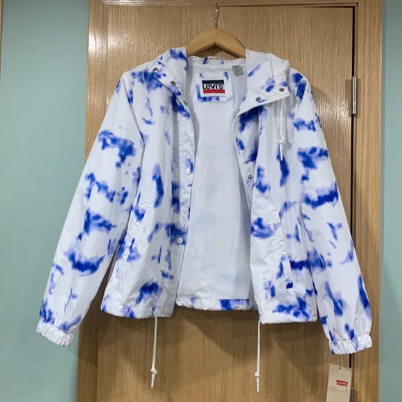 Levi's Blue Tie Dye Windbreaker - Picture 3 of 6
